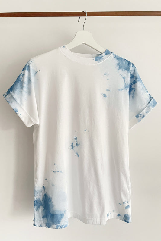 EVA Hand-dyed Cotton T-shirt - (Natural indigo) *PRE-ORDER*