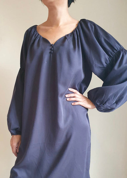 MAGDA Boho Dress (Last Piece) - Navy
