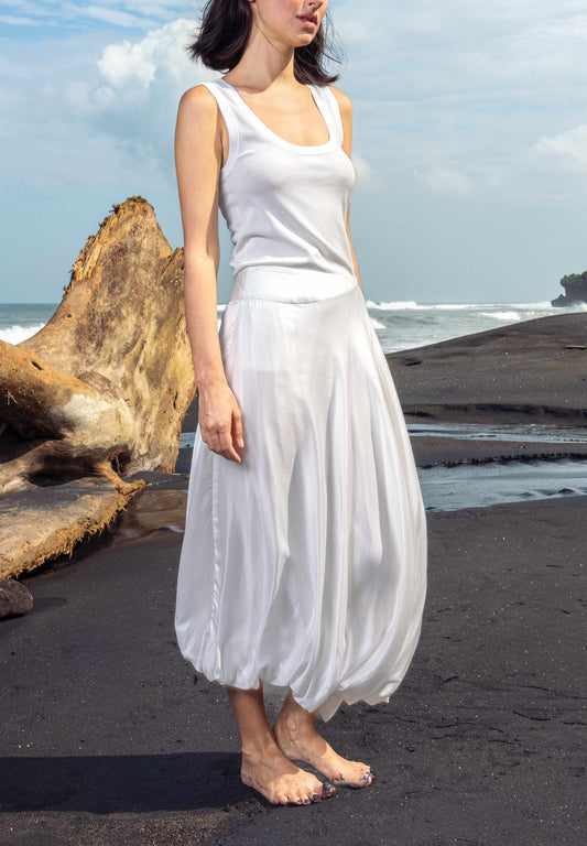 LOUISE Bubble Skirt - Pearl White *Pre-order*
