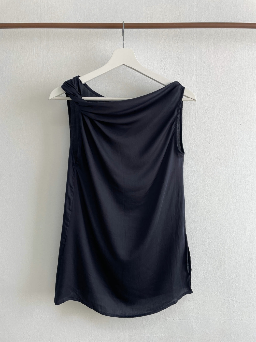 THELMA Draped Top - Midnight