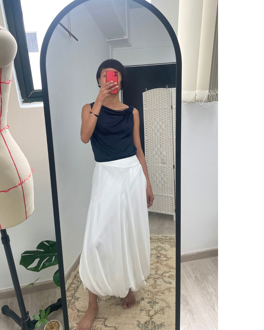 THELMA Draped Top - Midnight