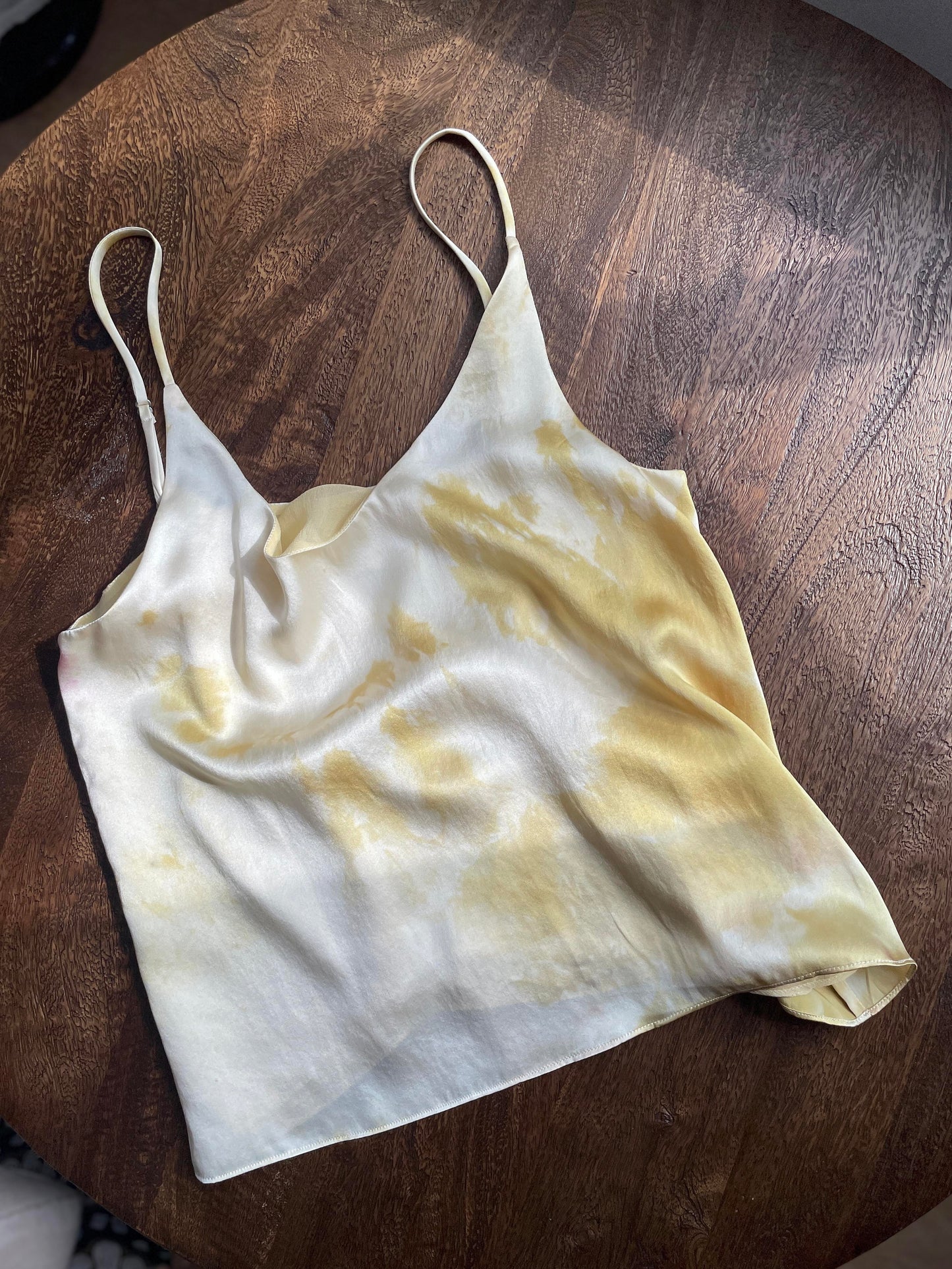 CAROL Silk Camisole - Ice-dyed (Size S)