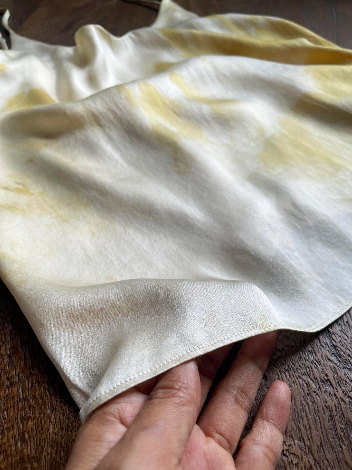 CAROL Silk Camisole - Ice-dyed (Size S)