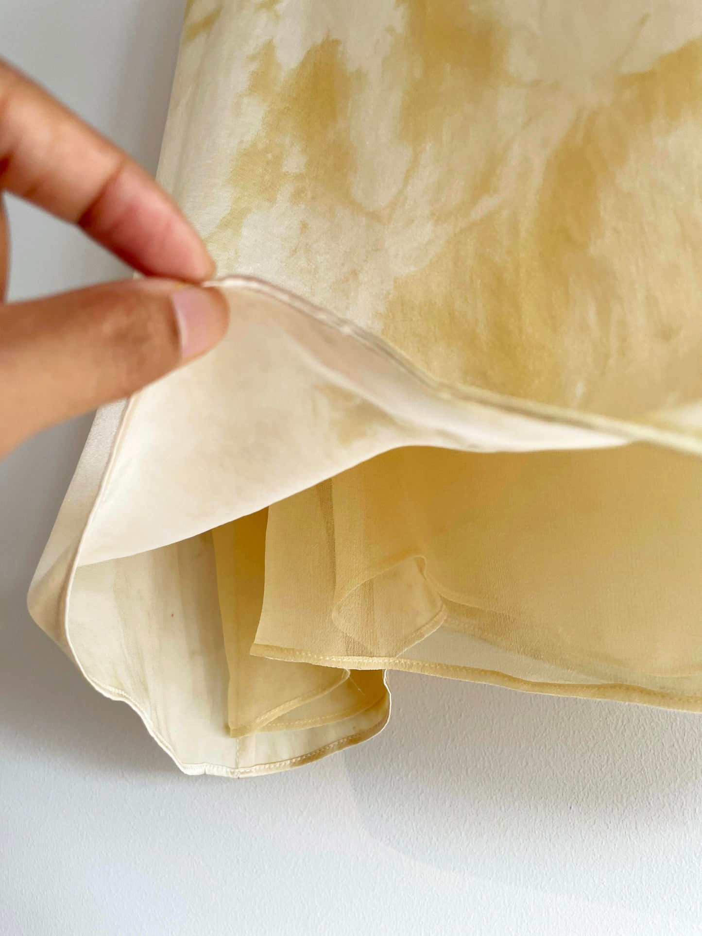 CAROL Silk Camisole - Ice-dyed (Size S)