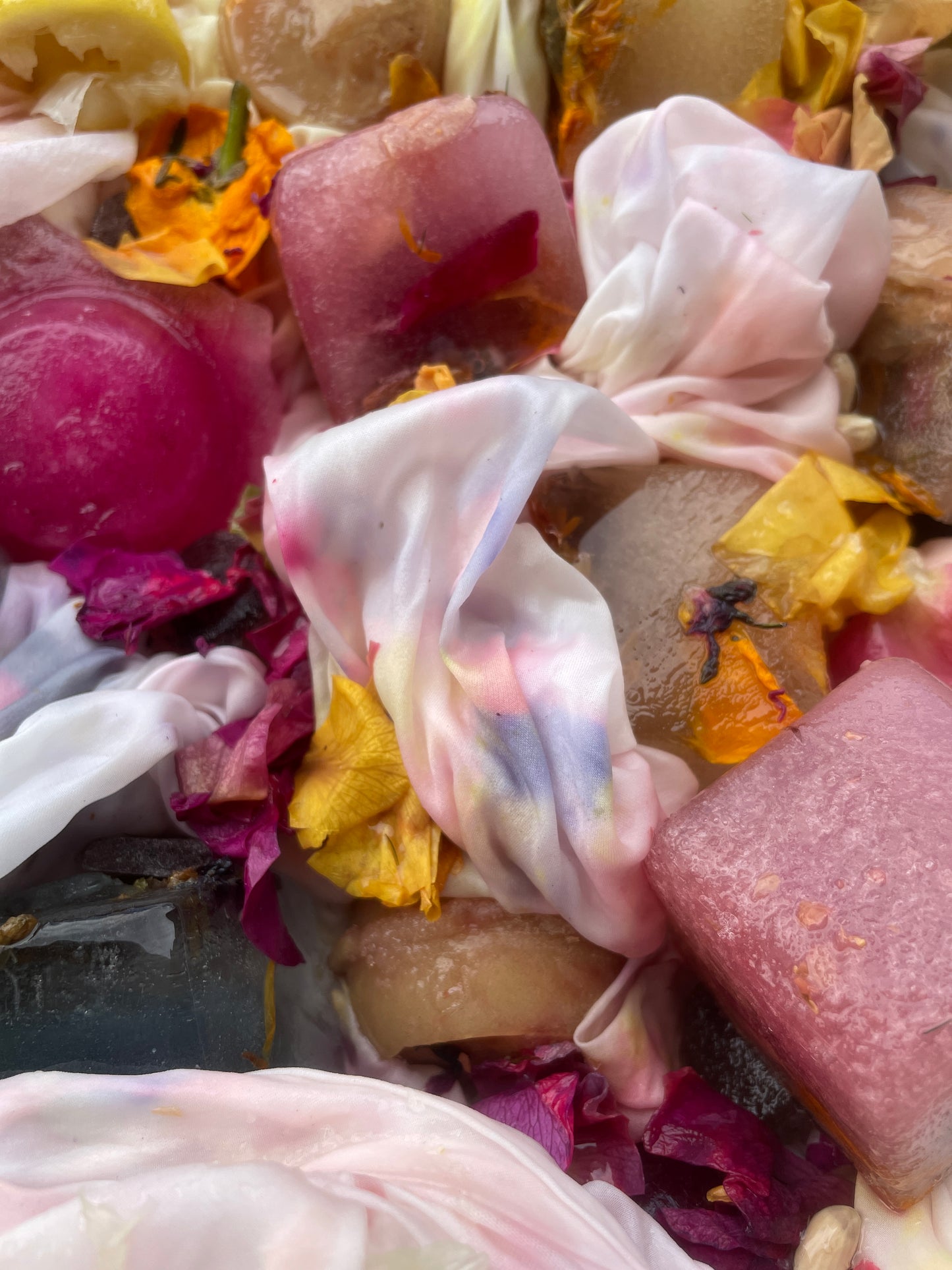 CAROL Silk Camisole - Ice-dyed (Size S)