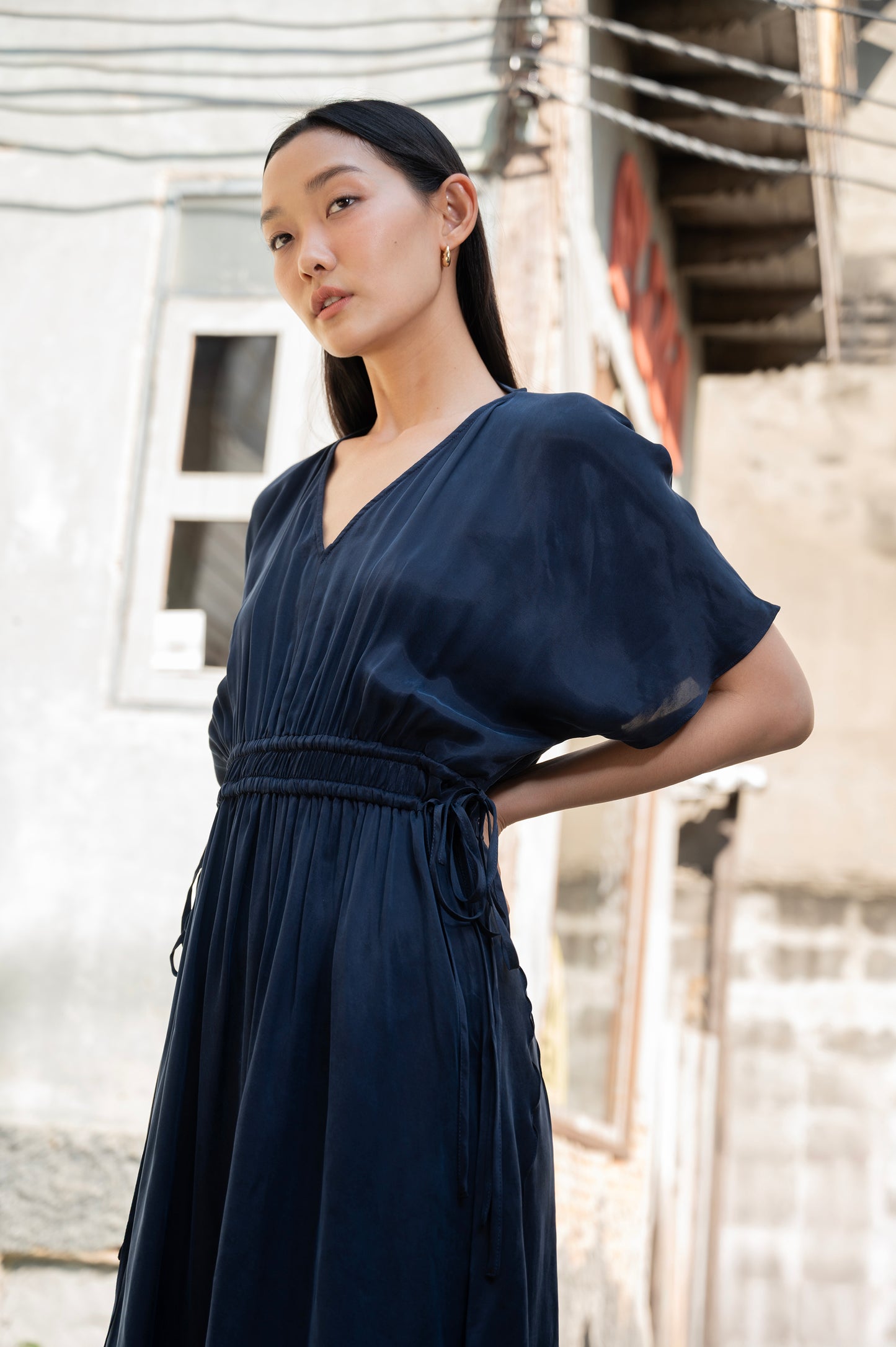 SUSANNAH Maxi Dress - Navy