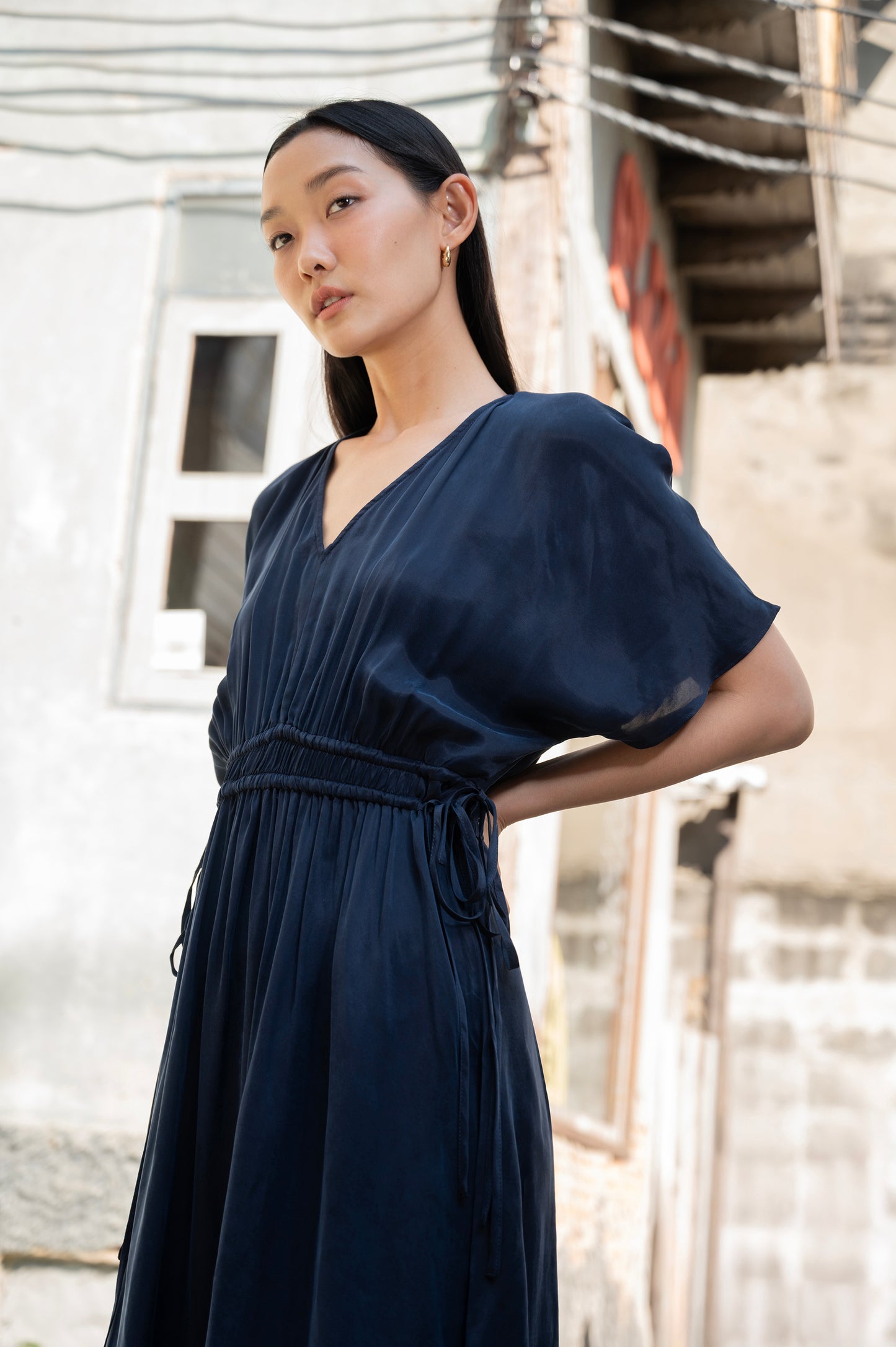 SUSANNAH Maxi Dress - Navy