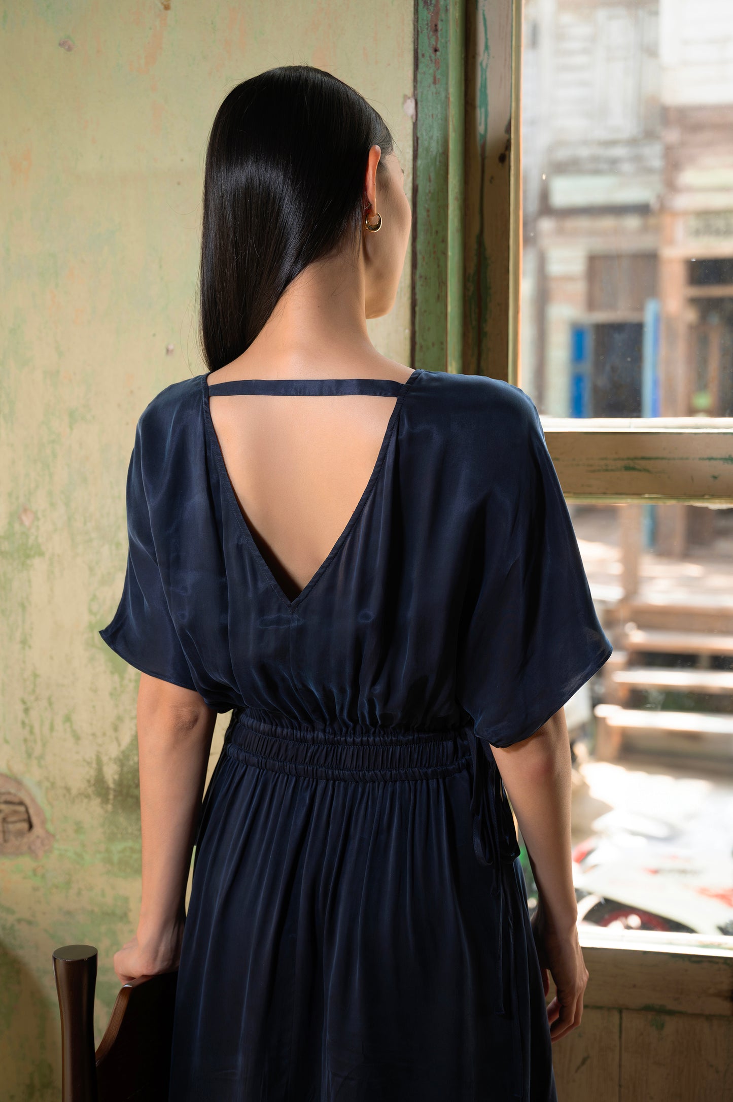 SUSANNAH Maxi Dress - Navy